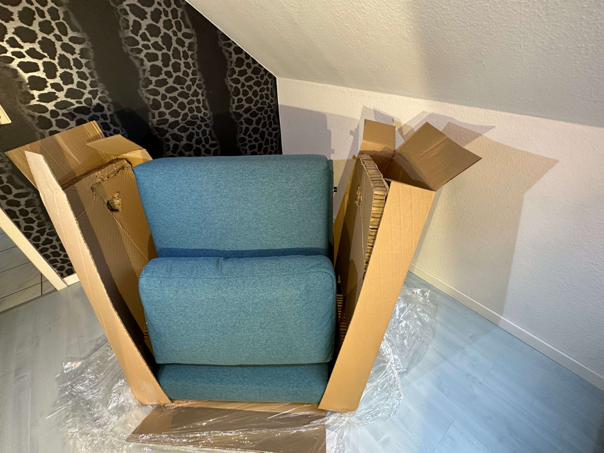 Bruno Schlafsessel auspacken
